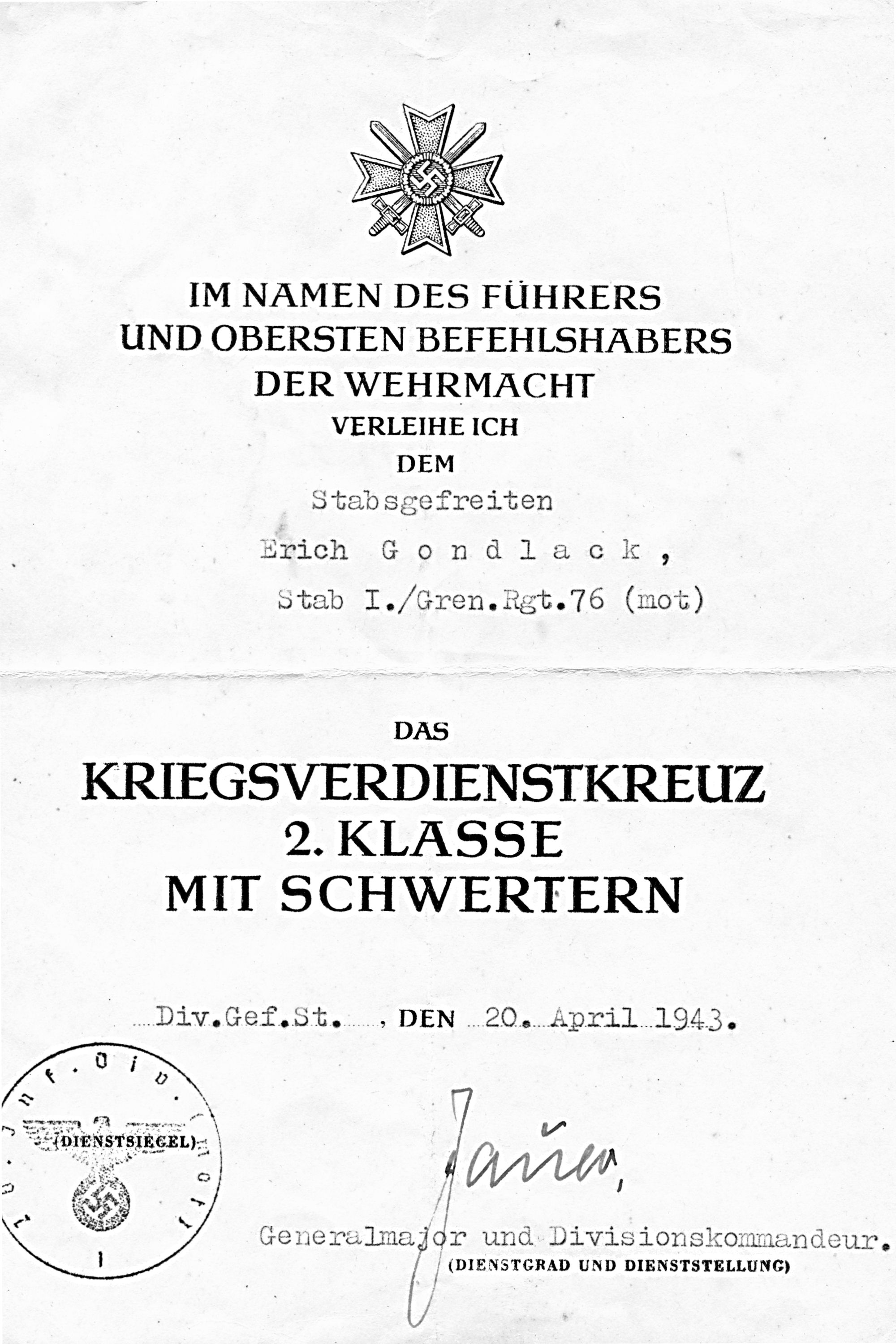 gondlack-erich-kvk2-mit-schwertern
