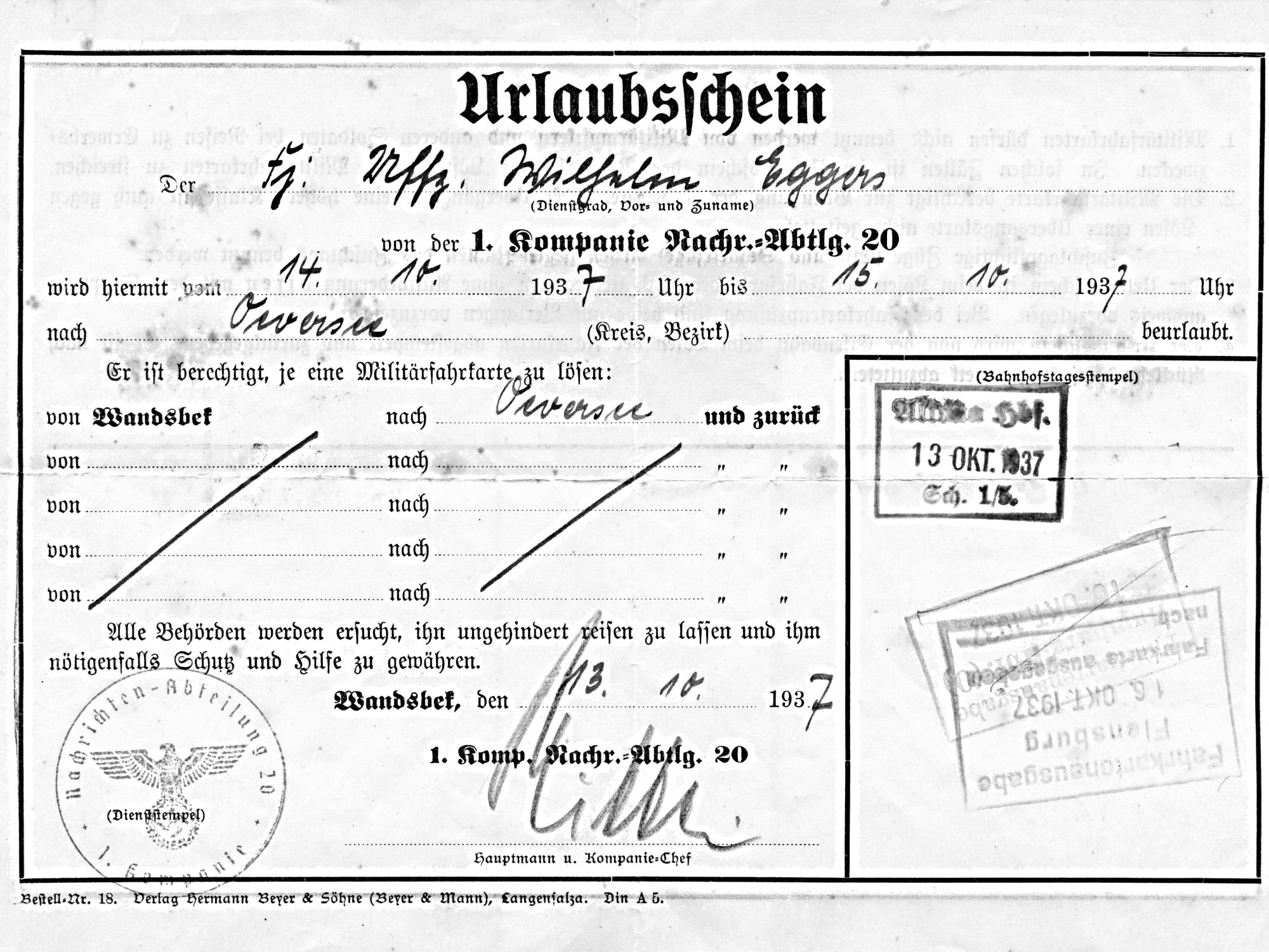 eggers-wilhelm-urlaubsschein